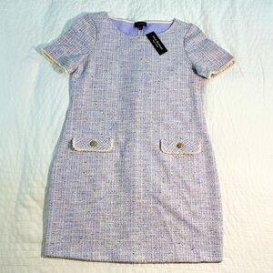 Isaac Mizrahi Lavender Tweed Dress NWT (L / Large)